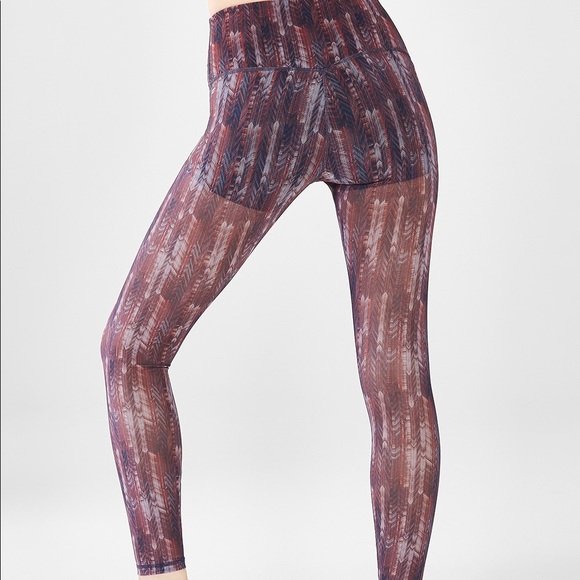 NWT High-Waisted PureLuxe Mesh Leggings - Picture 2 of 3